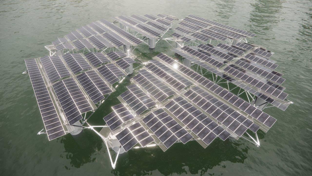 SolarDuck's Merganser floating solar project